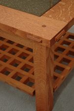 pinned through mortise-and-tenon joinery
