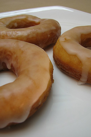 donuts with sugar glaze