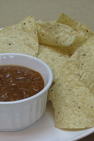 Mexican tomatillo chipotle salsa
