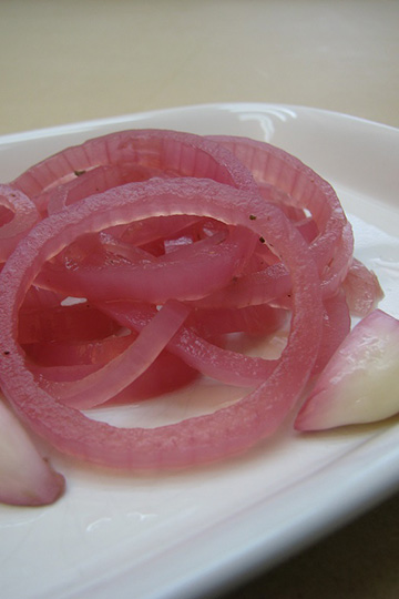 pickled red onions