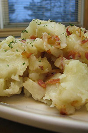 warm bacon and potato salad