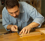 trimming tenon cheeks