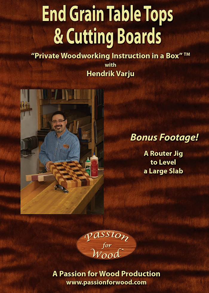 End Grain Table Tops & Cutting Boards - Dvd Cover