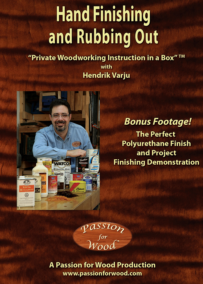 Hand Finishing and Rubbing Out - Dvd Cover