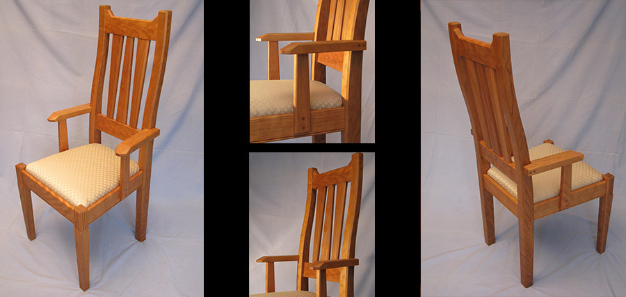 Tapered Leg Arm Chair