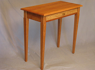 Tapered Leg Side Table with Drawer