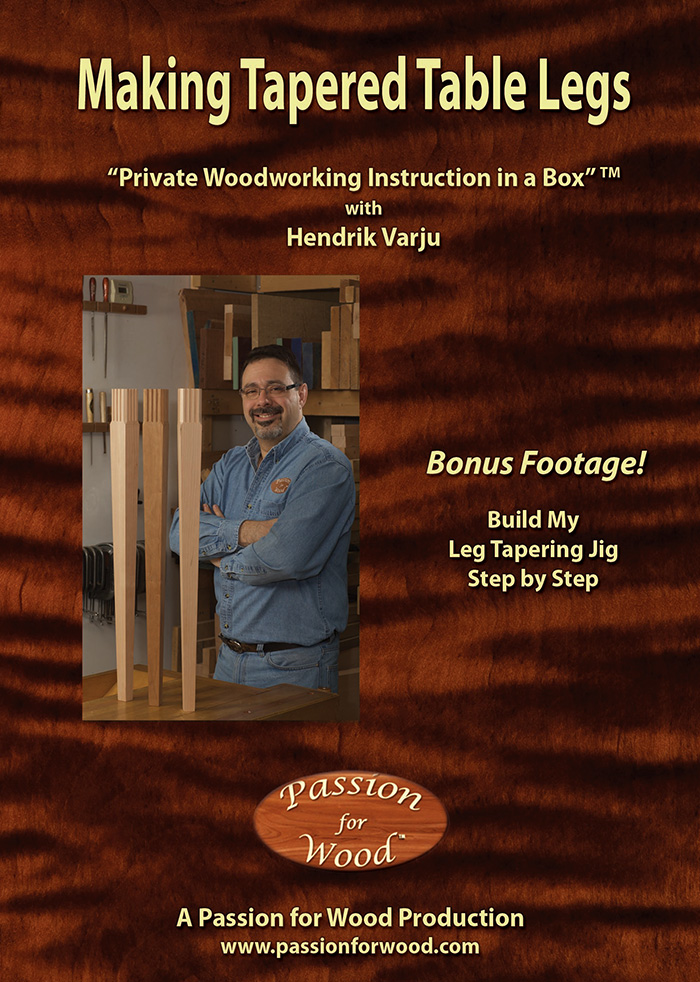 Making Tapered Table Legs - Dvd Cover